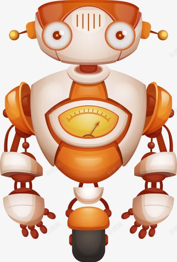 橙色机器人png免抠素材_新图网 https://ixintu.com 卡通机器人 机器人 橙色机器人 矢量机器人