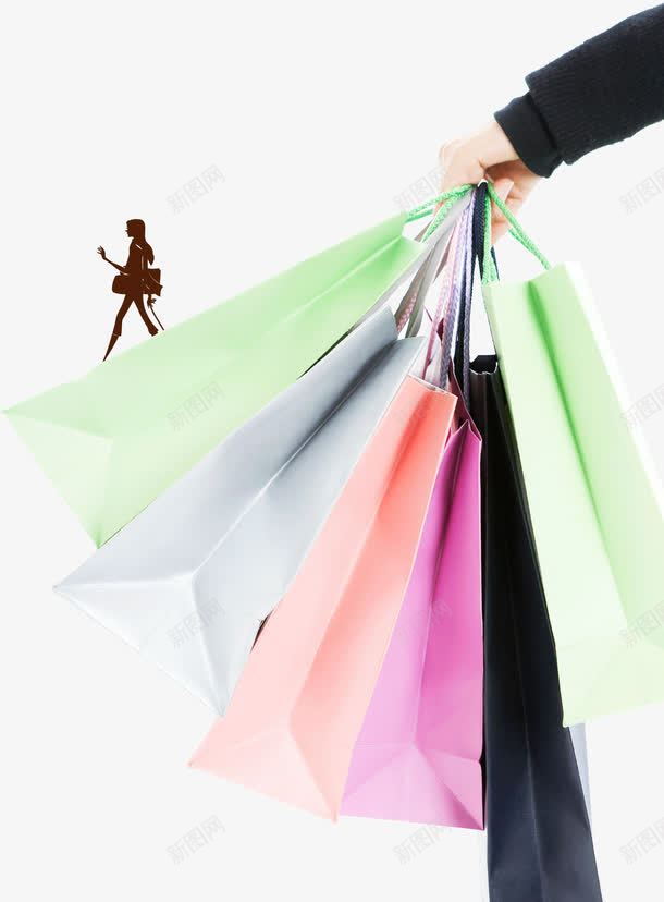 彩色购物手提袋png免抠素材_新图网 https://ixintu.com 彩色 手提袋 购物