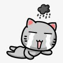 猫灰色的情感Graycaticons图标png_新图网 https://ixintu.com cat emotion gray 情感 灰色的 猫