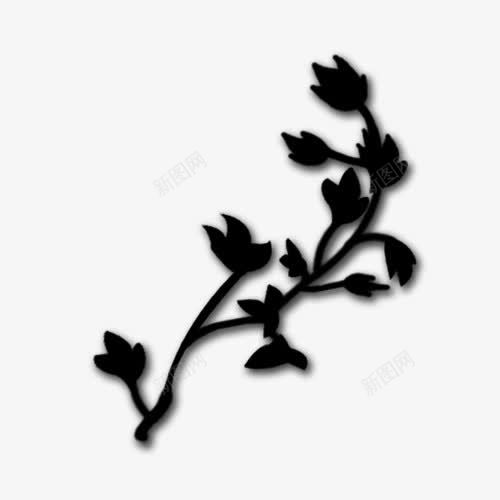 黑色树杈png免抠素材_新图网 https://ixintu.com 黑色树杈
