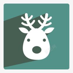 reindeer驯鹿Longshadowchristmasicons图标高清图片