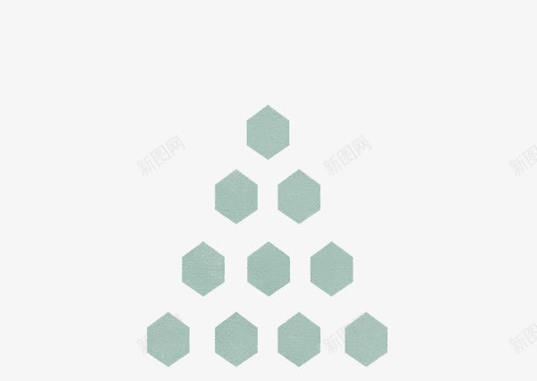 六角形png免抠素材_新图网 https://ixintu.com 三角形 几何形 底纹装饰 蓝灰