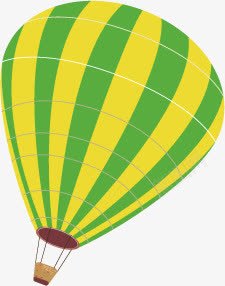 手绘黄绿色氢气球png免抠素材_新图网 https://ixintu.com 气球 黄绿色