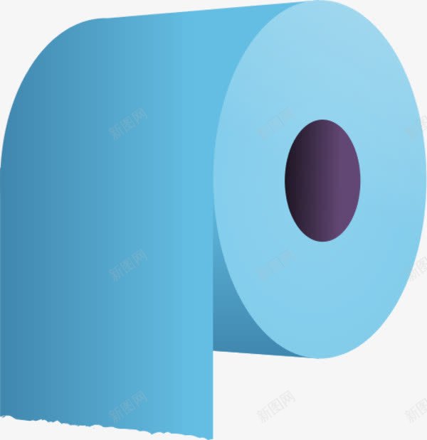 蓝色厕纸png免抠素材_新图网 https://ixintu.com 卫生纸 卷纸 厕纸 蓝色 鼠绘