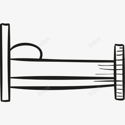 床侧视图图标png_新图网 https://ixintu.com 放松 睡觉 舒适的床 酒店