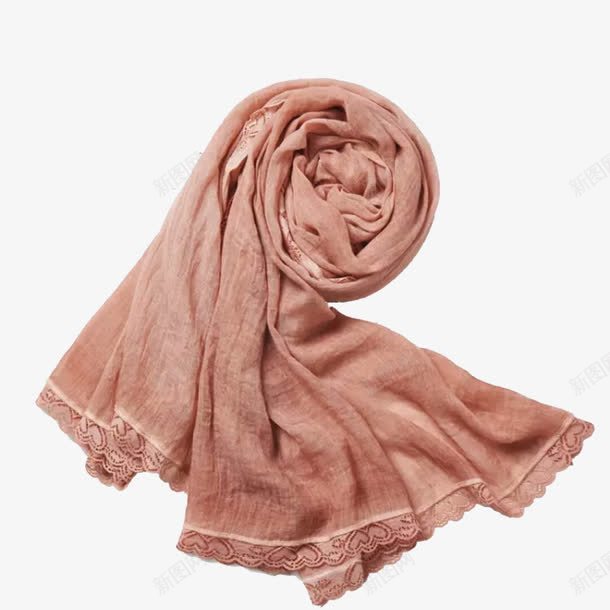 肉色丝巾一条png免抠素材_新图网 https://ixintu.com 丝巾 产品实物 保暖 围巾