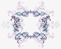 紫色纹理花纹春季海报素材