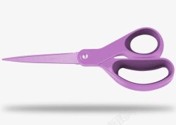 紫色美工剪刀素材