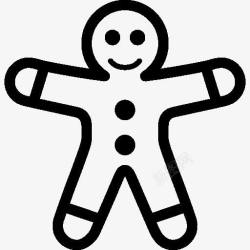 gingerbread假期姜饼人图标高清图片