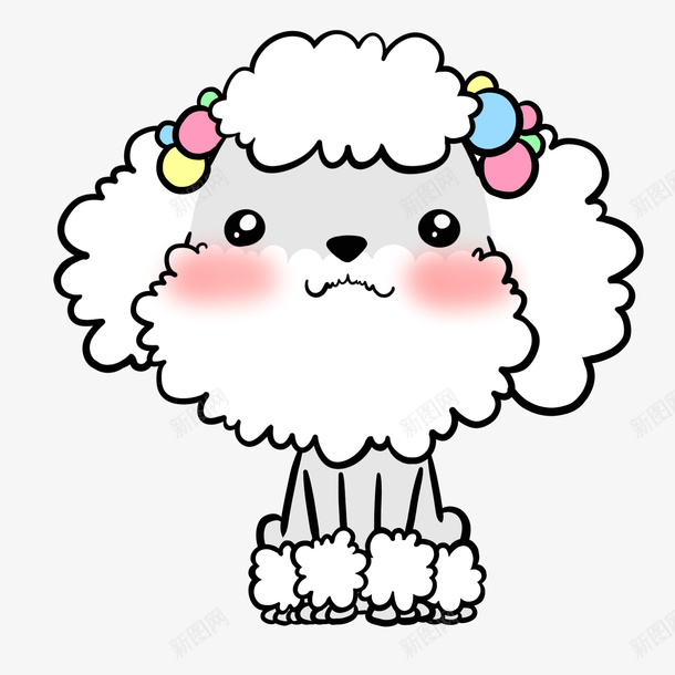 可爱的小绵羊简图png免抠素材_新图网 https://ixintu.com 动物 卡通 可爱的 坐着 小绵羊 简图 羊毛