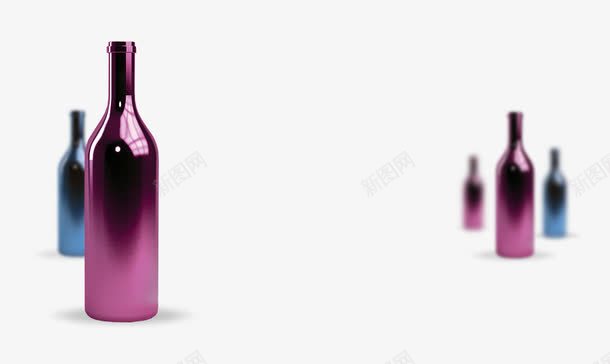 瓶子png免抠素材_新图网 https://ixintu.com 时尚 玻璃瓶 瓶子 素材 紫色瓶子