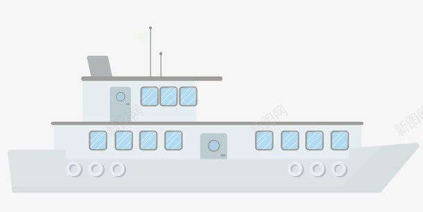 扁平化游轮png免抠素材_新图网 https://ixintu.com 扁平化 游艇 游轮 船
