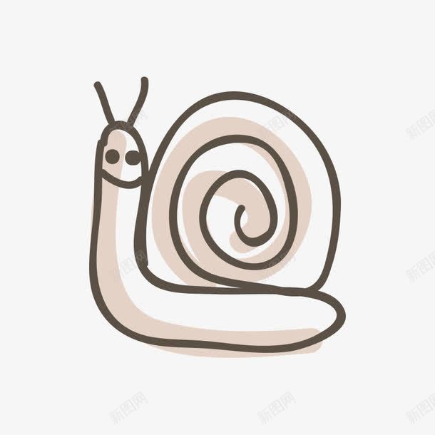 卡通动物插画png免抠素材_新图网 https://ixintu.com 动物 卡通 卡通动物 手绘动物 插画 蜗牛
