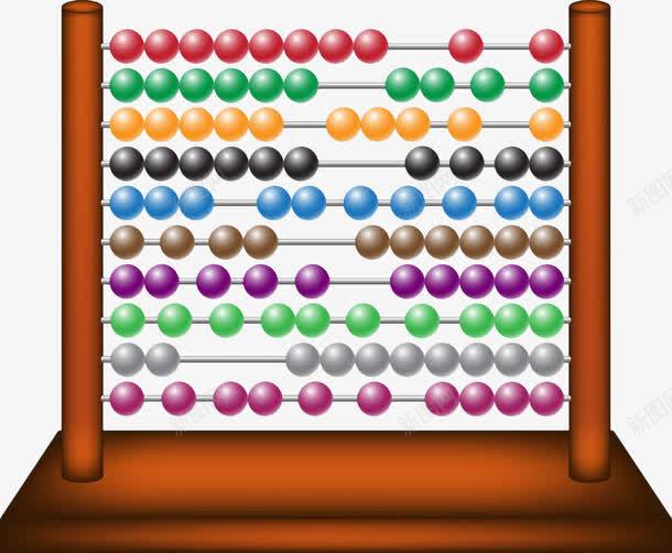 彩色算珠png免抠素材_新图网 https://ixintu.com 中国风 彩色 珠子 珠心算 珠心算插画 简易算盘 算珠 算盘