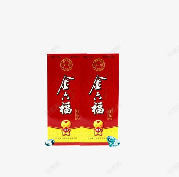 金六福包装盒png免抠素材_新图网 https://ixintu.com 白酒 酒包装 金六福