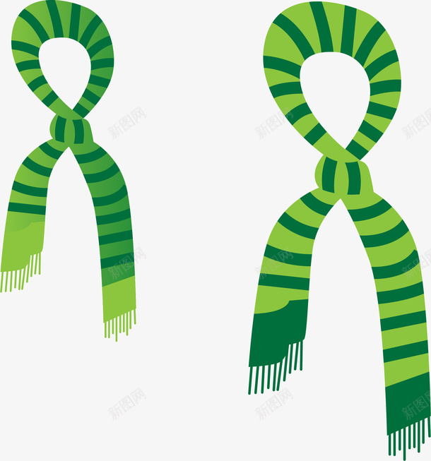 绿色围巾矢量图eps免抠素材_新图网 https://ixintu.com 围巾 绿色 绿色围巾 矢量图