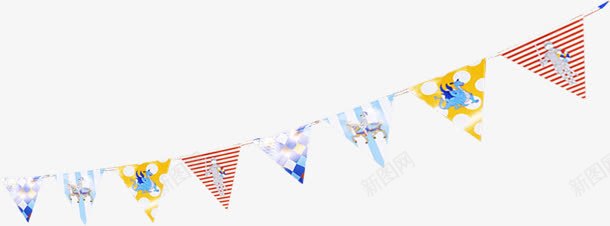 小锦旗子装饰png免抠素材_新图网 https://ixintu.com 装饰 锦旗