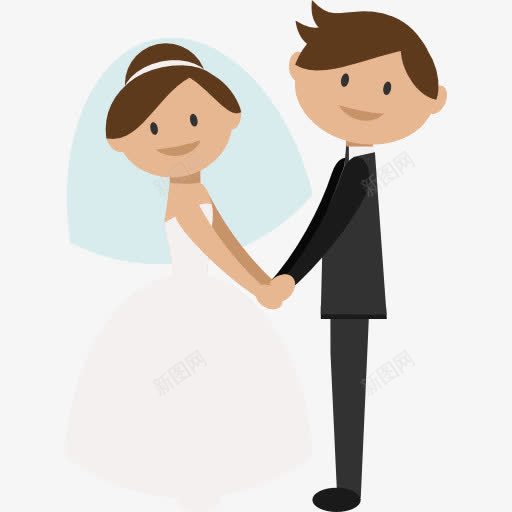 婚礼图标png_新图网 https://ixintu.com 人 新娘 新婚夫妇的浪漫 新郎
