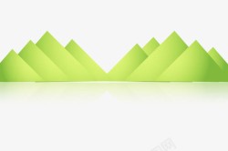 绿色的山峰底纹元素素材