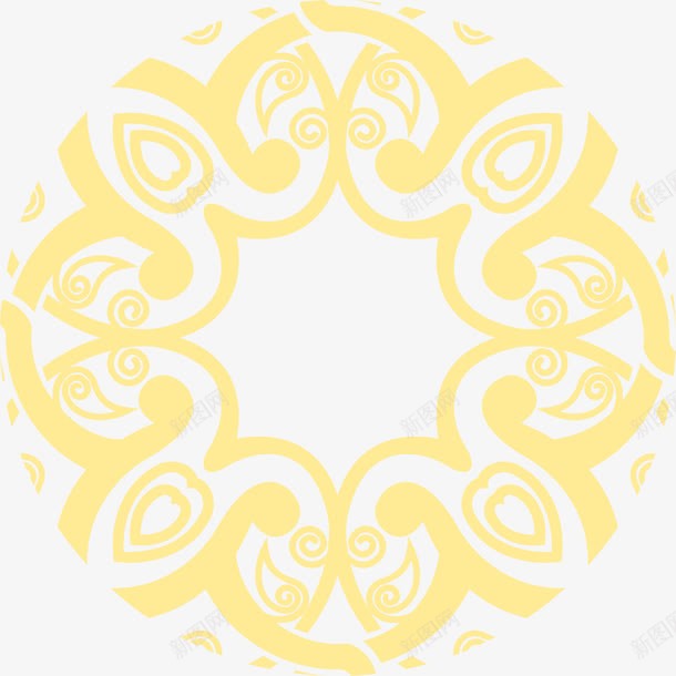 黄色线条花纹包装png免抠素材_新图网 https://ixintu.com 包装 线条 花纹 黄色