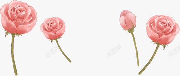 创意合成粉色的烂漫玫瑰png免抠素材_新图网 https://ixintu.com 创意 合成 烂漫 玫瑰 粉色