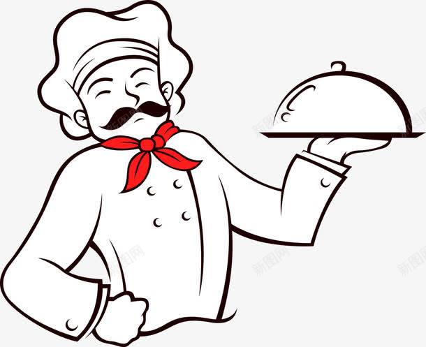 端着大锅的厨师png免抠素材_新图网 https://ixintu.com 人物 卡通厨师 厨师 矢量人物 矢量厨师 餐饮
