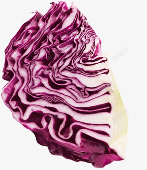 切开的紫色包菜png免抠素材_新图网 https://ixintu.com 切开 包菜 紫色