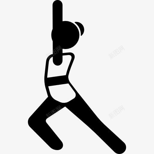 女孩伸展身体图标png_新图网 https://ixintu.com 体育 女人 平静 放松 瑜伽 运动