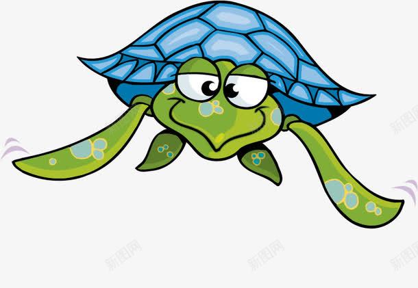 卡通乌龟蓝色海龟png免抠素材_新图网 https://ixintu.com 乌龟 卡通 蓝色海龟
