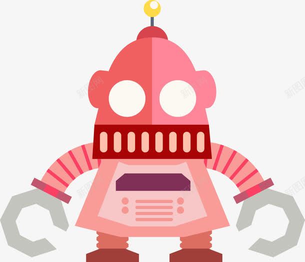 粉色机器人png免抠素材_新图网 https://ixintu.com PNG图形 PNG装饰 卡通 手绘 机器人 装饰