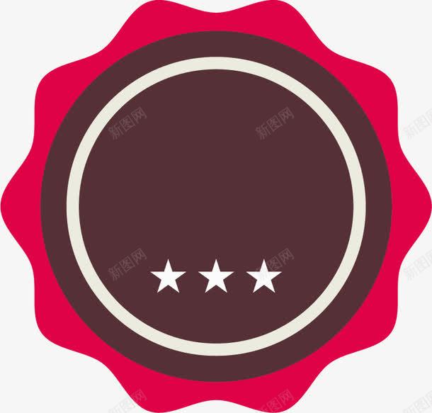 简约圆形粉色标签边框png免抠素材_新图网 https://ixintu.com 促销标签 圆形边框 标签 简约 粉色边框 边框