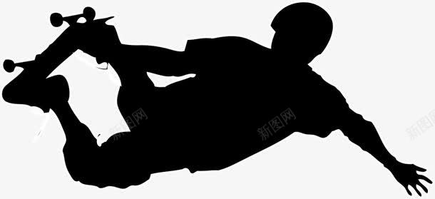 黑色波滑板少年剪影图标png_新图网 https://ixintu.com 6月21号 世界滑板日 人物剪影 嘻哈风 流行 滑板少年 街头