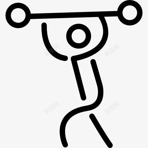 举重运动员坚持的人图标png_新图网 https://ixintu.com 举重 人 体重 粘人 运动 运动符号