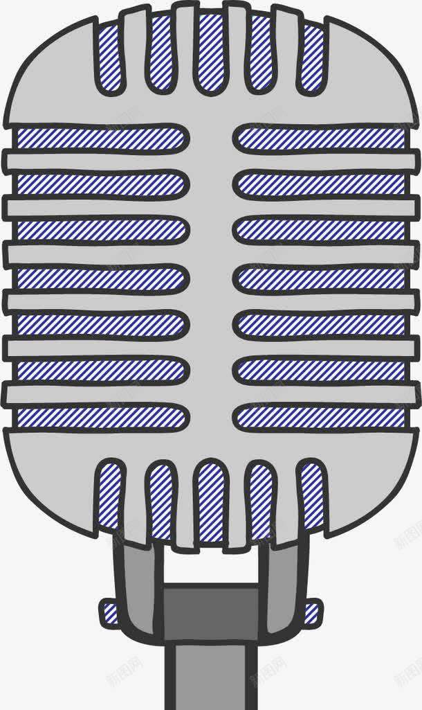 立式麦克风png免抠素材_新图网 https://ixintu.com 卡通 手绘 涂鸦 立式麦克风 麦克风