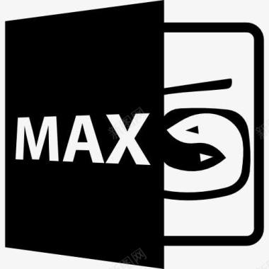 马克斯文件格式符号图标图标