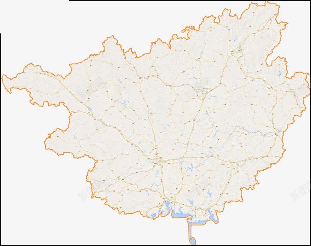 广西地图png免抠素材_新图网 https://ixintu.com 图示 地图 广西地图 精确 高清