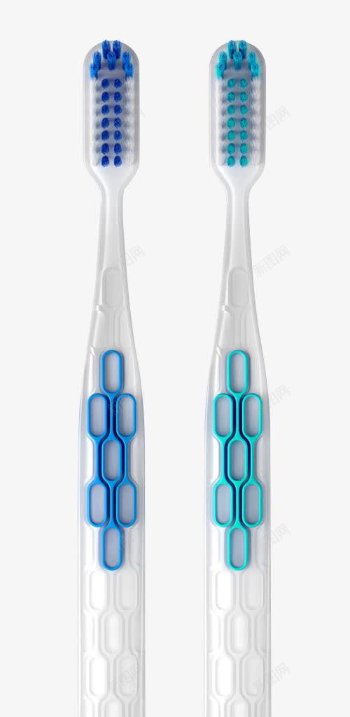 牙刷psd免抠素材_新图网 https://ixintu.com 两支牙刷 刷子 牙刷 牙刷素材 白色