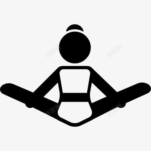 女蹬图标png_新图网 https://ixintu.com 体育 女人 平静 放松 瑜伽 运动