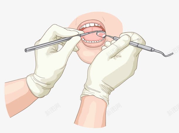 牙齿护理png免抠素材_新图网 https://ixintu.com 免费png素材 手绘 护理 爱牙日 牙齿