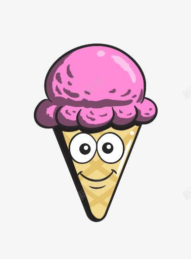 卡通锥奶油表情符号冰蛋卷冰淇凌图标png_新图网 https://ixintu.com Cartoon cone cream emoji ice 冰 卡通 奶油 表情符号 锥