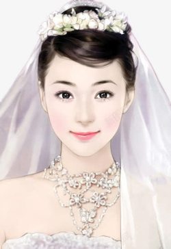 甜美新娘婚纱摄影素材