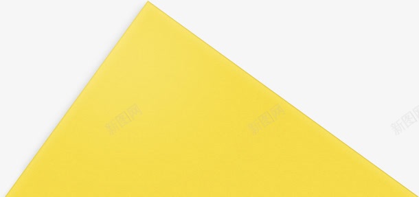 手绘黄色的三角形形状png免抠素材_新图网 https://ixintu.com 三角形 形状 黄色