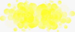 黄色圆形喷墨素材