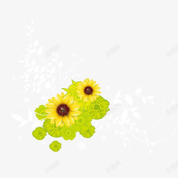 黄色的森系花瓣png免抠素材_新图网 https://ixintu.com 图片 花卉 花瓣 黄色