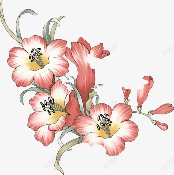 绘画创意花卉画报png免抠素材_新图网 https://ixintu.com 创意 画报 绘画 花卉