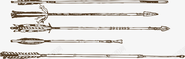 印第安狩猎箭矢矢量图ai免抠素材_新图网 https://ixintu.com 卡通风格 印第安 印第安人 印第安人元素 狩猎 矢量箭矢 箭矢 矢量图