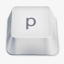 P键盘按键图标图标