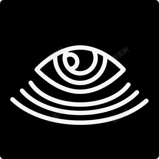 监视的眼睛象征在广场图标png_新图网 https://ixintu.com 安全标志 平方 标志 监视 眼睛 符号 观察