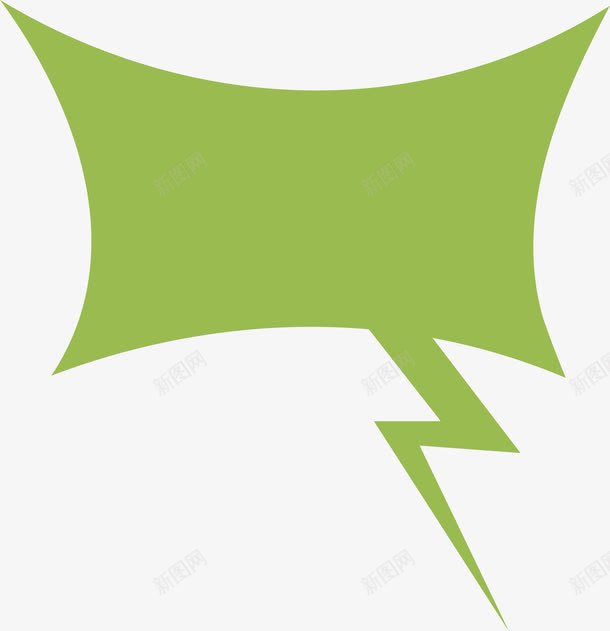 绿色的对话框png免抠素材_新图网 https://ixintu.com 对话 绿色 聊天 说话