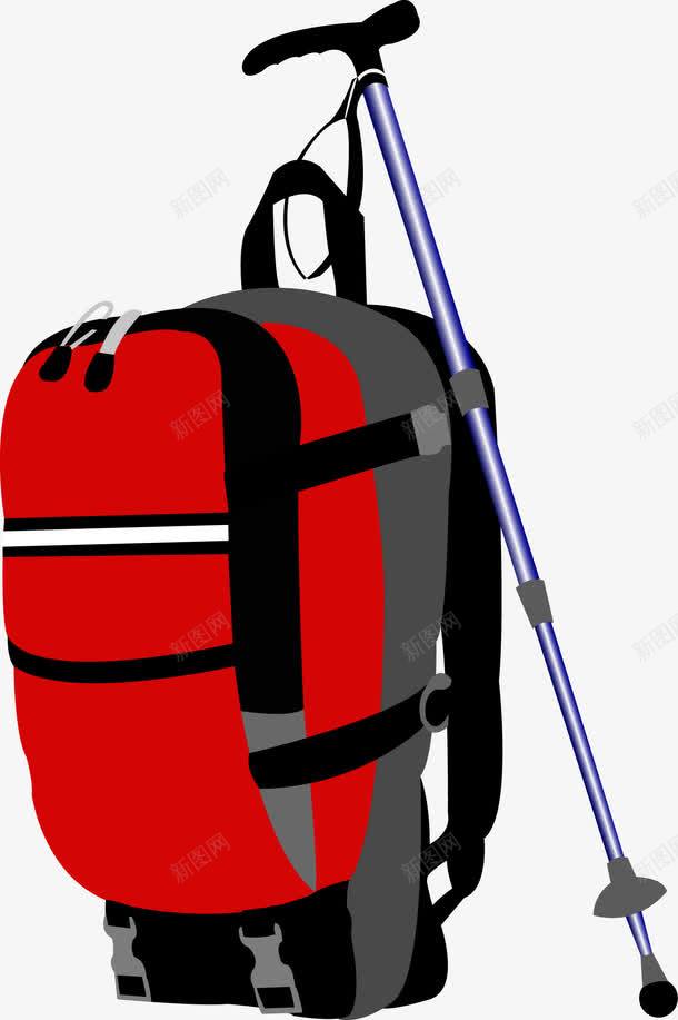红色旅行包png免抠素材_新图网 https://ixintu.com 旅行 红色拉杆包 背包客